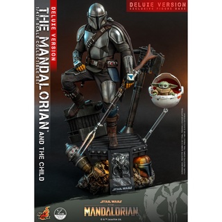 ฟิกเกอร์ ของสะสม Hot Toys QS017 1/4 Star Wars™ The Mandalorian™ - The Mandalorian & The Child (Deluxe Version)