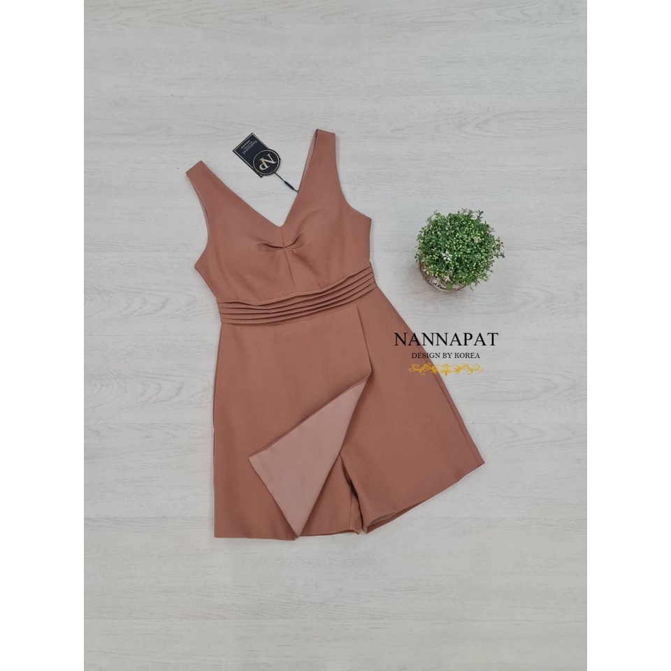 nannapat-playsuit-น่ารักดูดีมีราคา-ใส่ชิลๆได้ทุกโอกาสเลยคะ-ผ้าหนานุ่มใส่สบาย-มีซับในอย่างดี-งานซิปหลัง-มีฟองน้ำอก