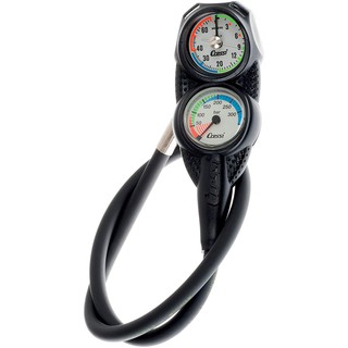 CRESSI CONSOLE 2 DEPTH+PRESSURE GAUGE M/BAR เกจ์ความลึกและแรงดัน มาตรความลึกและแรงดัน อุปกรณ์ดำน้ำ