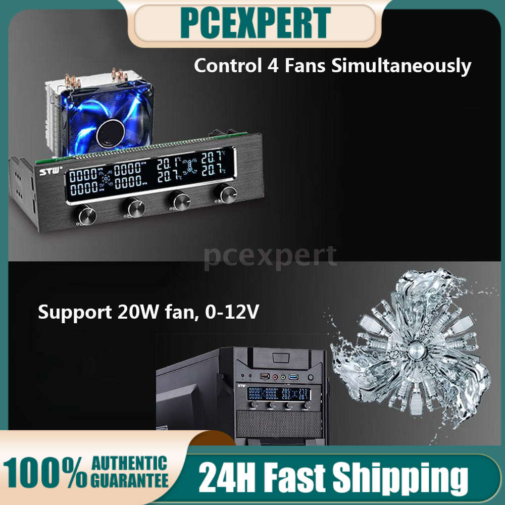 PCER Sunshine-tipway STW Multi-Function PC CPU 4 Channel Fan Controller ...