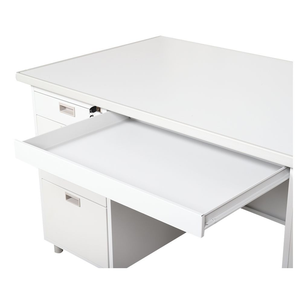 desk-desk-steel-159-5cm-dl-52-33-tg-grey-sand-office-furniture-home-amp-furniture-โต๊ะทำงาน-โต๊ะทำงานเหล็ก-lucky-world-dl