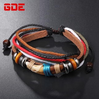 สร้อยข้อมือชายน้ำบุคลิกภาพเชือกทอมือinsNiche Design TikTok Braceletสร้อยข้อมือผู้ชายสร้อยข้อมือ