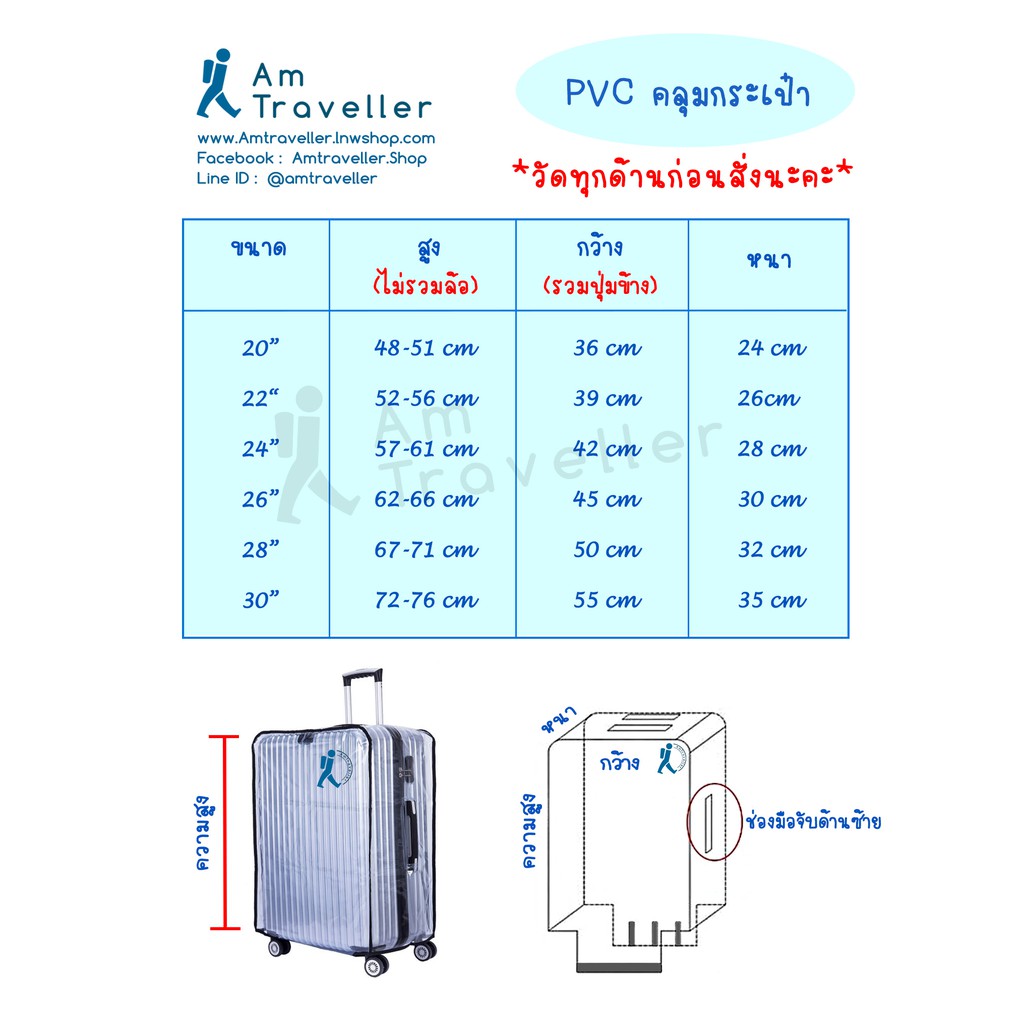 sale-ถุงคลุมกระเป๋าเดินทาง-pvc