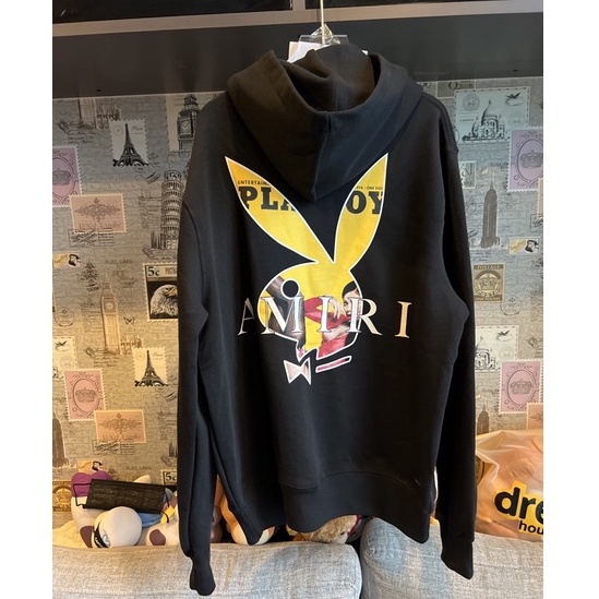 AMIRI X Playboy Bunny Logo Print Hoodie Black | Shopee Thailand AMIRI X Playboy Bunny Logo Print Hoodie Black | Shopee Thailand