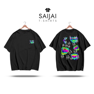 🔥พร้อมส่ง🔥 เสื้อยืดลาย HAHA เท่ล้ำไม่ซ้ำใคร ขำแบบไม่มีสะดุด