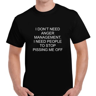 เสื้อยืด ทรงหลวม พิมพ์ลาย I Dont Need Anger Funny Humour Quote Joke สําหรับผู้ชาย และผู้หญิงS-5XL