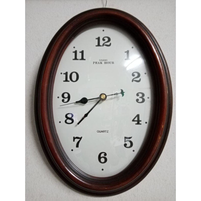 นาฬิกาไม้ แขวน ผนัง studio peak hours รุ่น 011580 Shopee Thailand