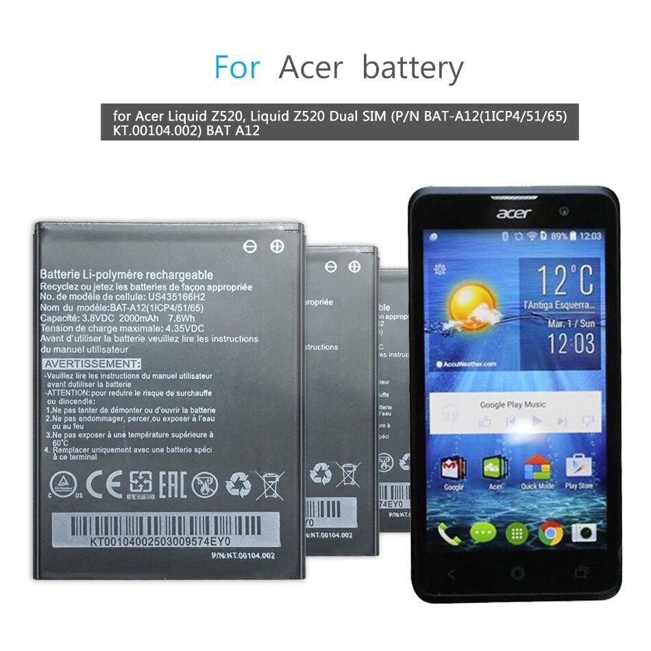 Acer Liquid Z520 BAT-A12 แบตเตอรี่โทรศัพท์มือถือสำหรับ Acer iquid Z520 ...