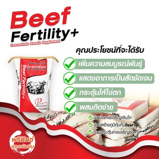 ภาพหน้าปกสินค้าพรีมิกซ์ สูตรเข้มข้น บีฟ เฟอร์ทิลิตี้ พลัส Beef Fertility+ อาหารเสริมโค ขนาด 1 กิโลกรัม ที่เกี่ยวข้อง