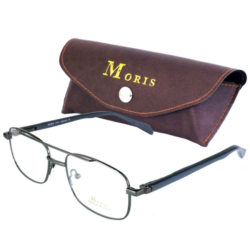 moris-แว่นตา-รุ่น-2706-m-สีเทา-ทรงผู้ชาย-ขาสปริง