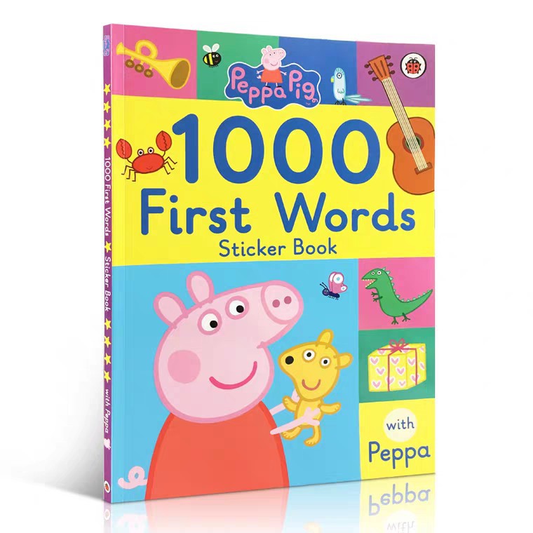 หนังสือนิทานภาษาอังกฤษ-peppa-pig-1000-first-words-sticker-book