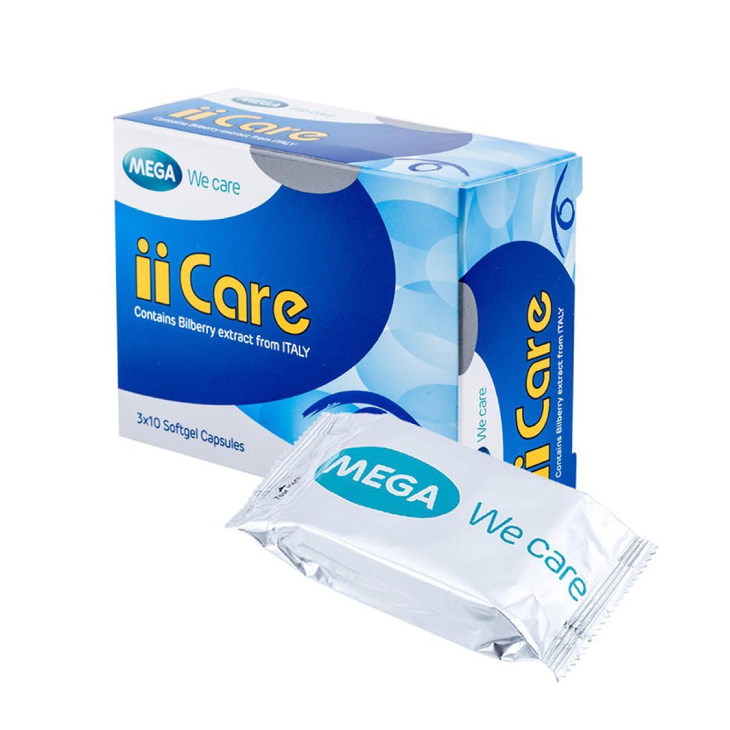 ภาพสินค้าMega wecare iicare 30 แคปซูล เมก้าวีแคร์ ไอแคร์ บำรุงสายตา เมื่อซื้อ3กล่องแถม1กล่อง จากร้าน very_cheap_store บน Shopee ภาพที่ 3