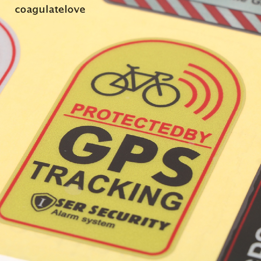 coagulatelove-สติกเกอร์เตือน-gps-สะท้อนแสง-กันขโมย-สําหรับติดรถจักรยาน