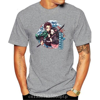 [100% Cotton] เสื้อยืดแขนสั้น พิมพ์ลายอนิเมะ Demon Slayer Kimetsu No Yaiba Tanjiro Kamado Nezuko สไตล์คลาสสิก สําหรับผู้