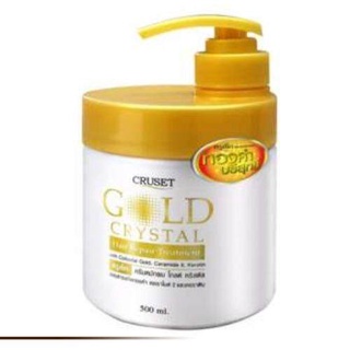 Cruset Gold Crystal Hair Repair Treatment ทรีทเม้นท์ครูเซ็ทโกลด์ คริสตัล 500 ml.