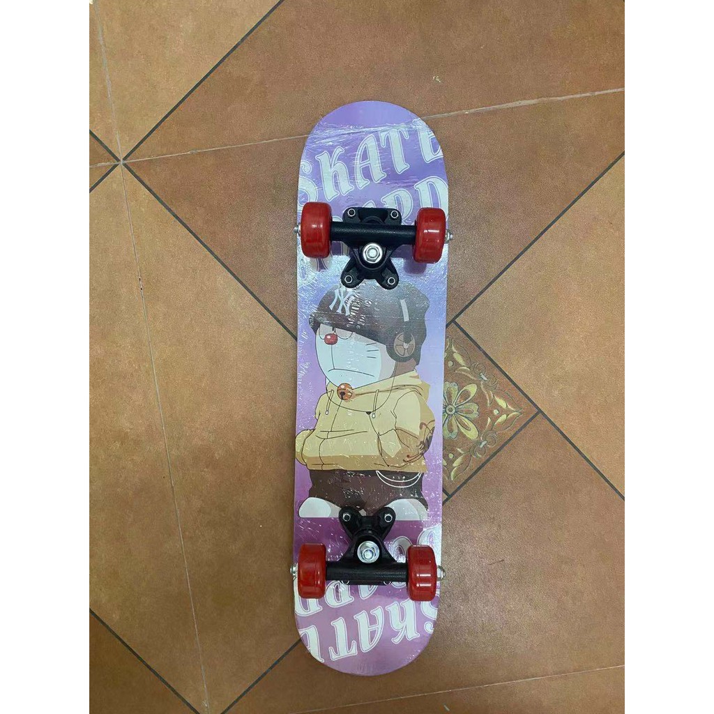 สเก็ตบอร์ด-double-kick-7-layer-maple-deck-skateboard-for-kids-beginners