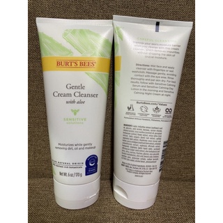 (แท้ พร้อมส่ง) Burt’s bees gentle cream cleanser with aloe