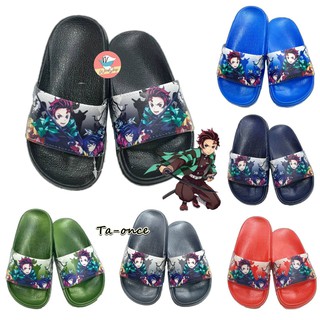 สินค้า รองเท้าแตะเด็ก ทันจิโร่ (พื้นเรียบ) Tanjiro Demon Slayer ดาบพิฆาตอสูร รองเท้าเด็ก สุดน่ารัก