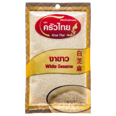 งาขาว-ครัวไทย-100-กรัม-white-sesame-krua-thai-100-g