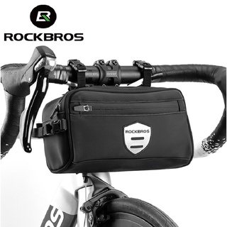 Rockbros กระเป๋าเก็บของ ติดแฮนด์บาร์รถจักรยาน ถอดออกได้ พร้อมสายคล้องไหล่ สําหรับรถจักรยานแบบพับ