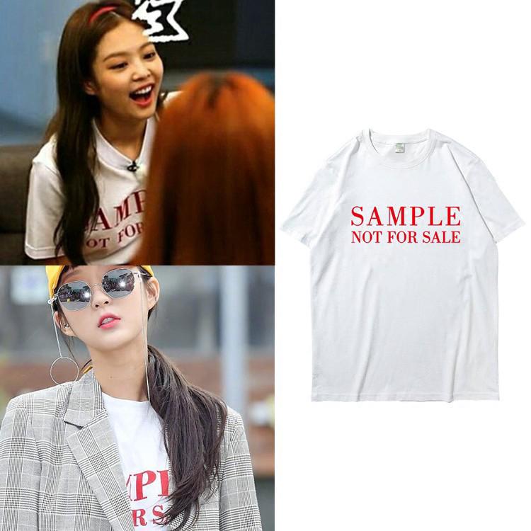 【🔥🔥】แขนสั้น เสื้อยืดผู้หญิง BLACKPINK around JENNIE Jin Zhixiu  exid Xu Huizhen short sleeved T-shirt women วรรคเดียวก