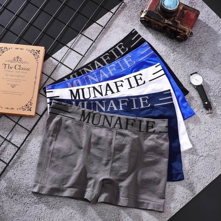 ภาพหน้าปกสินค้าLL mimibra boxerชาย กางเกงในชาย กางเกงในบ๊อกเซอร์ Munafie Boxerman จากร้าน mimibra บน Shopee