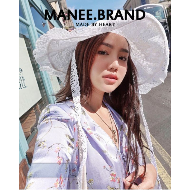 ภาพหน้าปกสินค้าส่งจากไทย  ส่งไว หมวกใส่ไปทะเล สวยๆ งานลูกไม้ทั้งใบ จากร้าน manee.brand บน Shopee