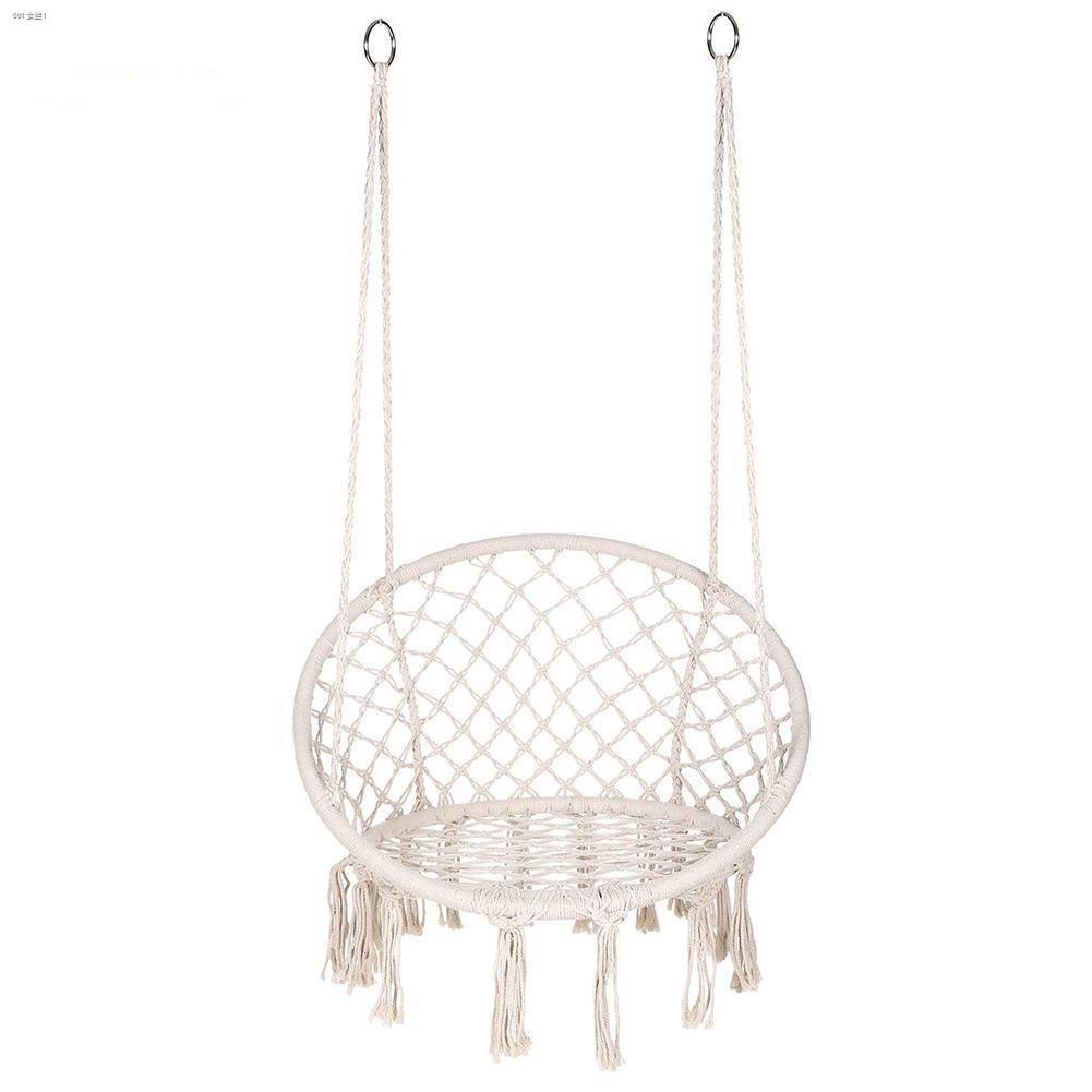 uni-safe-beige-hanging-hammock-chair-swing-rope-outdoor-indoor-bar-garden-seat