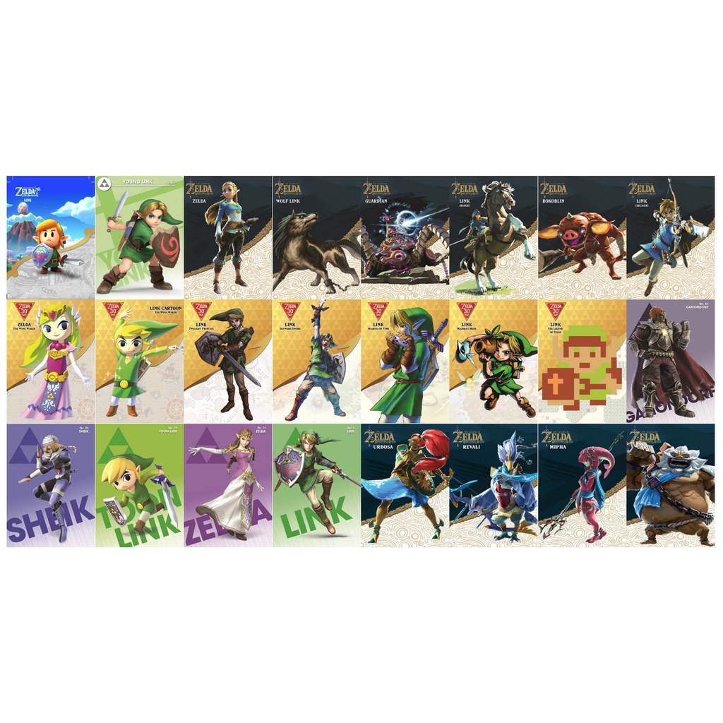 รูปภาพสินค้าแรกของamiibo card : Zelda  set 25 ใบ