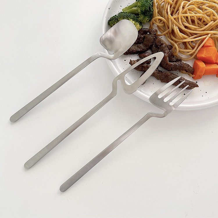 ส่งจากไทย-ช้อน-ส้อม-มีด-ดีไซน์แปลก-มาใหม่-สไตล์เกาหลี-รุ่นนี้น่ารักมากๆเลย-วัสดุเป็นสแตนเลส-304-spoon-fork