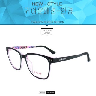 Fashion M Korea แว่นสายตา รุ่น 5543 ดำตัดชมพู  (กรองแสงคอม กรองแสงมือถือ)
