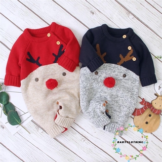 Bbcq - Xmas ชุดบอดี้สูทสําหรับเด็กทารกแขนยาวลาย Deer