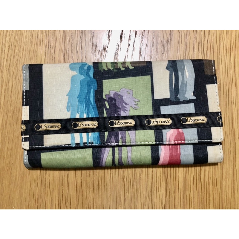 Clearance sale กระเป๋าสตางค์ใบยาว Lesportsac ของแท้ Shopee Thailand