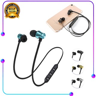 ชุดหูฟังบลูทู ธ ไร้สายกันน้ำWaterproof bluetooth headset earphone เล่นต่อเนื่อง 8 ชั่วโมงหูฟังบลูทู ธ แบบสปอร์ตแม่เหล็ก