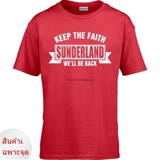 Sunderland football  ktf well be back Design Adult T Shirt 80s Tops Men T-Shirt