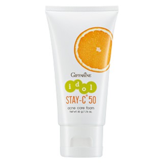 Giffarine IDOL Stay-C 50 Acne Care Foam กิฟฟารีน ไอดอล สเตย์-ซี 50 แอคเน่ แคร์ โฟม // โฟมป้องกันสิว ลดสิว