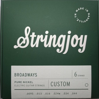 สายกีต้าร์ไฟฟ้า Stringjoy Broadway Special เบอร์ 9.5/44 US made premium Electric Strings