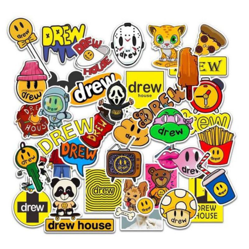 justin-bieber-drew-house-sticker-สติ๊กเกอร์เกอร์-drew-house-เลือกลายได้-02