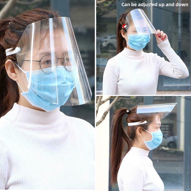 หน้ากาก-face-shield-พร้อมส่ง-กันละอองน้ำ-กันฝุ่น