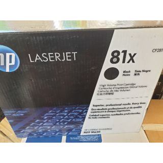 [ลด 80บ. โค้ด ENTH119]HP 81X Black ตลับหมึกโทนเนอร์ สีดำ ของแท้ Black Original Toner Cartridge ปี 2017