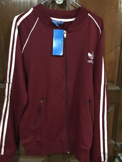 adidas-jacket-สีแดงเลือดหมู-ไซส์m-ส่งฟรีems