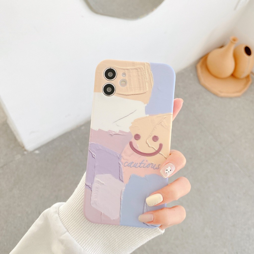 เคส-สำหรับ-ไอโฟน-เคสซิลิโคน-11-promax-iphone-case-for-iphone-x-xs-max-xr-7-8plus-สียิ้ม-tpu-r1491