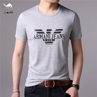 【 4 สี 】 Ready Stock Men เสื้อยืดแขนสั้นพิมพ์ลายผู้ชายแฟชั่นเสื้อยืด Cotton Tee