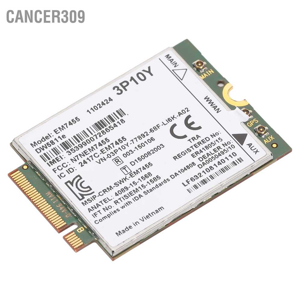 cancer309-การ์ดเครือข่ายไร้สาย-สําหรับโมดูล-dell-dw5811e-lte-3p10y-em7455-qualcomm-4g-wwan