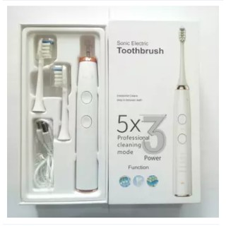 เเปรงสีฟันไฟฟ้า SONIC ELECTRIC TOOTHBRUSH LEBOT เเถมเเปรง 1 ชิ้น*(มี 4 สีให้เลือก)