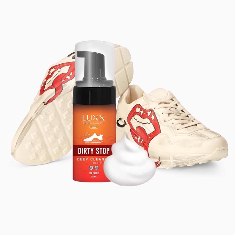 ภาพหน้าปกสินค้าส่งฟรี แถมแปรง LUXX DEEP CLEANER โฟมทำความสะอาดรองเท้าผ้าใบโดยเฉพาะ น้ำยาทำความสะอาดรองเท้า LUXURY BAG SPA