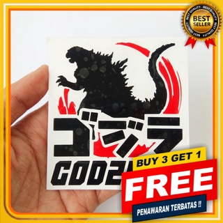 สติกเกอร์กระจก ลาย Godzilla STICKER สําหรับตกแต่งรถยนต์