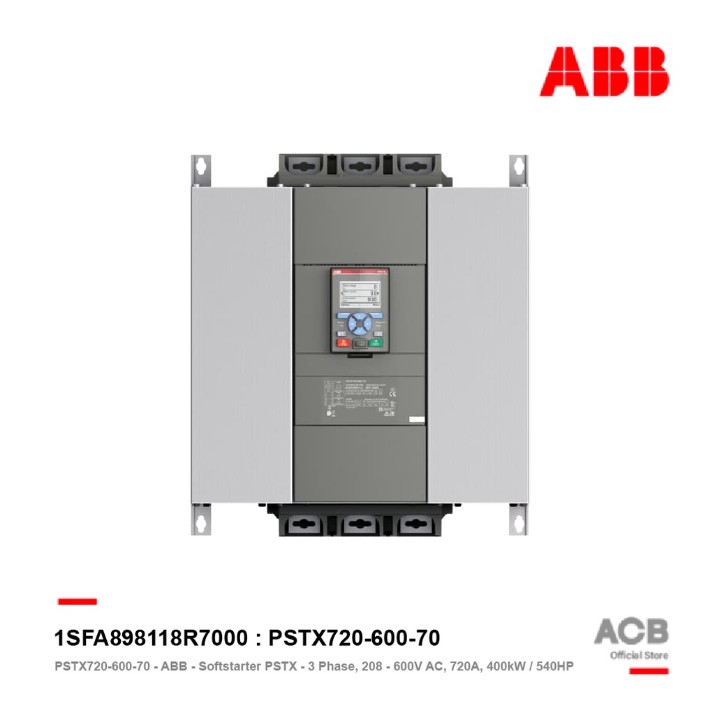 abb-pstx720-600-70-ซอฟสตาร์ท-soft-starter-softstarter-pstx-3-phase-208-600v-ac-720a-400kw-540hp-เอบีบี