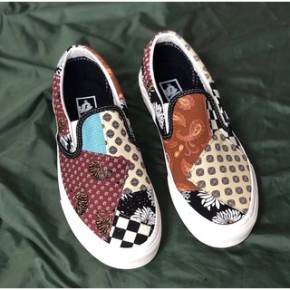 รองเท้าผ้าใบสลิปออน VANS SLIP ON “TIGER PATCHWORK” รุ่นใหม่ (พร้อมกล่อง) มีประกันสินค้า