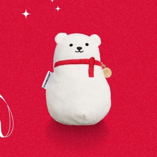 [ของแท้]แก้วคอลเลคชั่นคริสมาส | คอลเลคชัน Starbucks X LINE FRIENDS | กระเป๋าSanta Bear Pouch 🎄